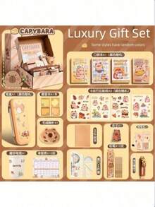 1 Set Koala Theme Stationery Gift Box, Includes Notebook, Pen, Paper Clips And Various Accessories - Cute Learning Essential Set , First Day Of School - Multicolor - View 5