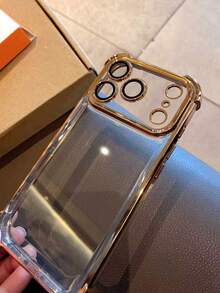2件組 [金色 + 銀色] 高級奢華電鍍手機殼，適用於 iPhone 17 Pro Max/17 Pro/17/16 Pro Max/16/16 Pro/16 Plus/15/15 Pro Max/15 Pro/15 Plus/11/12/13/14 Pro Max/11 Pro/11 Pro Max/12 Pro/12 Pro Max/13 Pro/13 Pro Max/7 Plus/14 Pro/14 Pro Max/14 Plus，軟殼四角加厚全包防摔保護套 - 兩個套裝[金色+銀色] - 查看 7