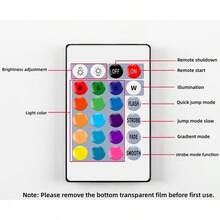 1 pieza Bombilla LED de 7W/15W/30W con 16 colores arcoíris, 220V, base E27, tiras de luz RGB con control remoto que cambian de color, adecuado para karaoke, fiesta, vacaciones - Bombilla de luz colorida RGB - Ver 9