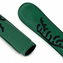 1 Stück Golf Ausrichtungsstab Abdeckung - Themenstickerei, 4 Farben | Premium PU Material | langanhaltend | Für Schlagtraining | Passend für die meisten Ausrichtungsstäbe | Golf Trainingsgeschenk für Männer & Frauen - Verschiedenfarbig - Übersicht 9