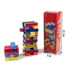 Stacko 卡牌桌遊 娛樂家庭撲克派對益智堆疊玩具 撲克牌 生日禮物 - 彩色 - 查看 12