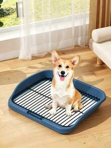 1 buah Toilet Anjing Datar Anti-Cerat, Baki Urine Anjing, Desain Dua Lapisan Terpisah, Dapat Dicuci (Dengan Sekop) - MultiWarna - View 1