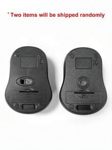Battery-Powered Wireless Mouse Suitable For Office, Home, PC, General Wireless Mouse, Business Office Quiet Minimalist Wireless Mouse - Black - View 6