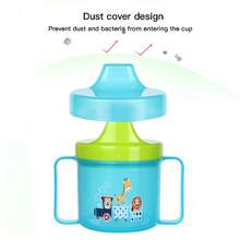 1PC 220ml Dual Handle Duck Spout Sippy Cup, Integrated Lid And Straw, PP Material, Anti-Drop Anti-Spill Water Cup, Portable Direct Drinking, Suitable For Daily Use - Multicolor - View 11