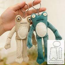 1 Piece Quirky Big-Eyed, Long-Legged Frog Patchwork Template, DIY Frog Pattern Sewing Template, Reusable PET Template, Ideal For Handmade DIY Tracing And Patchwork, Sewing Template For Positioning And Tracing, Cutting Tool For Craft Enthusiasts. - Classic - View 5