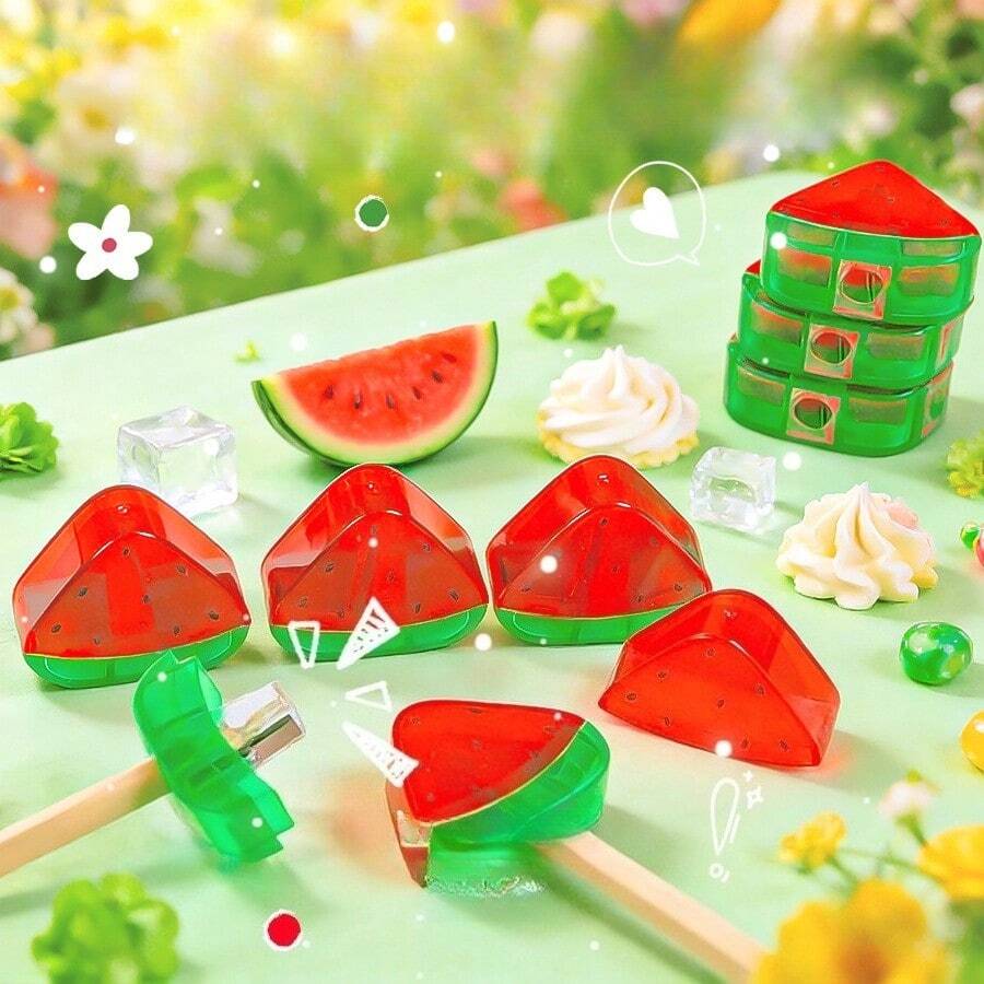 1pc Watermelon Shaped Creative Pencil Sharpener, Highly Attractive ...