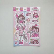 1/9 張韓式甜美酷感可愛卡通動漫貼紙，DIY 裝飾貼紙，適用於計畫本、日記本、剪貼簿 - 彩色 - 查看 10