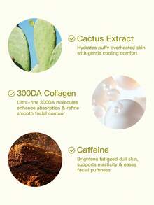 Dr.Melaxin CACTOX COOLING V-UP 面膜 1盒4片入，耳掛式水凝膠提拉面膜，冷感消腫緊緻下顎線，適用腫脹下垂肌膚的日常護理 - 仙人掌清爽緊緻V臉面膜 - 查看 4