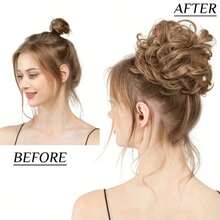 This Elegant Hair Scrunchie Is Perfect For Women, Helping You Easily Create A Fluffy, Messy Donut Bun, And Is Super Convenient To Wear - Multicolor - View 3