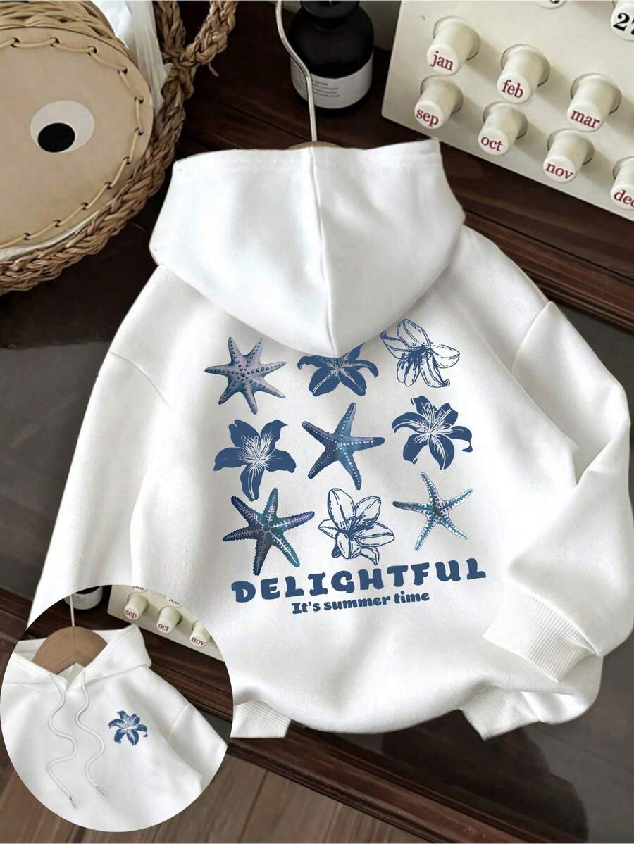 Sweat à Capuche Y2k Coolness Avec Imprimé Graphique - 樣式1 - 查看 1