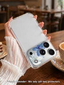 1pc Tempered Glass Lens Protector, Compatible With Apple 17/17 Pro/17 Pro Max/17 Air, 16/16 Pro Max/Plus All Models, Full Coverage Rear Camera Protection, Scratch-Resistant, Easy Installation - Clear - View 4