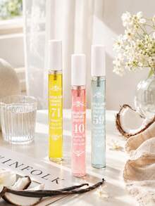 1/5 pièces Coffret cadeau de spray de parfum brésilien, édition limitée portable à plusieurs couches, plaisir ultime, contenant des huiles essentielles naturelles fraîches et charmantes, exhalant des notes de noix de coco, florales, fruitées et d'agrumes - Parfum Mixte - Voir 4