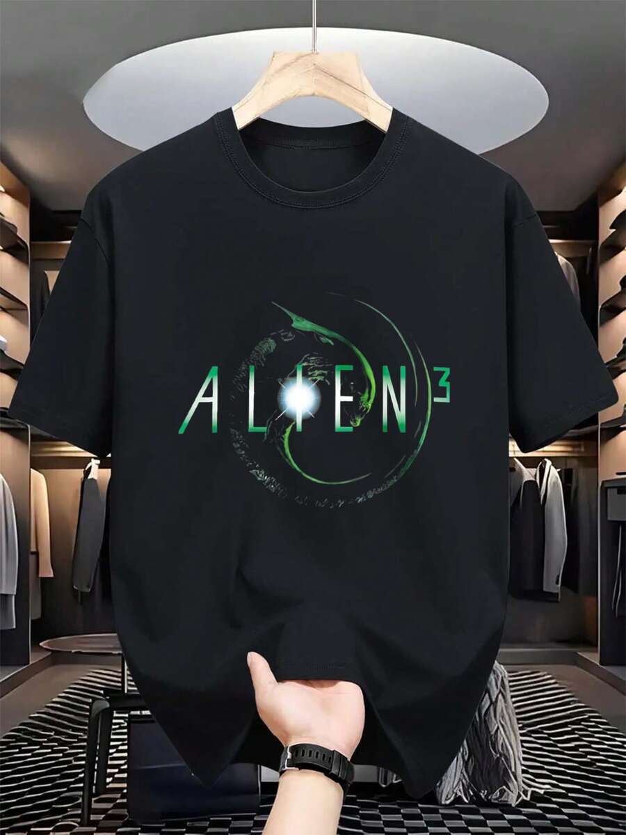 Men T-Shirts - 黑色 - 查看 1
