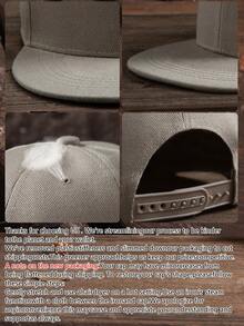 Large Head Circumference New Korean Style Flat Brim Baseball Cap For Men, Protection Plus Size Plain Hip Hop Hat - Multicolor - View 5