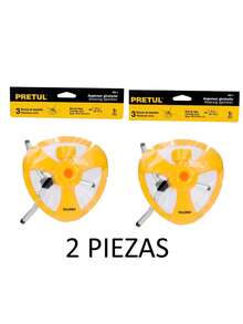 TRUPER KIT 2 PC-3-Arm Rotary Sprinkler With Plastic Base, Pretul - View 6