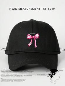 1件 Y2K 童款印花 I'M JUST A GIRL 蝴蝶結棒球帽，戶外可調節防曬休閒帽，適合男孩女孩，春秋旅行、海灘度假遮陽帽 - 棒球帽 - 查看 9