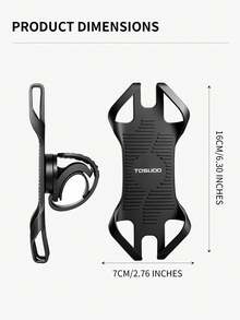 TOSUOD Dudukan Ponsel Silikon Berputar 360°, Dudukan Navigasi Universal untuk Pengendara Sepeda & Sepeda Listrik. Silikon Lembut Anti-Selip Peredam Guncangan Melindungi Ponsel, Dapat Diatur Berbagai Sudut, Braket Stabil untuk Pengiriman dan Bersepeda Sehari-hari. - MultiWarna - View 2
