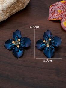 1 Pair European & American Fashion Leaf Elegant Minimalist Versatile Stud Earrings - Multicolor - View 6