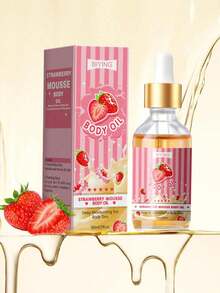 Strawberry Body Oil, Hydrating And Nourishing Massage Oil For All Skin Types, Hypoallergenic, With Glycerin, Vitamin C, And Lavender - Strawberry - View 7