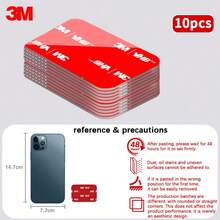 10 pcs Selotip Perekat Dua Sisi Kuat 3M, Menempel Tanpa Merusak, Cocok untuk Dekorasi Rumah, Stiker, Perekat Bingkai Foto, Tanpa Residu Setelah Dilepas, Pilihan Ukuran Bulat dan Kotak Beragam - 10 buah - View 14