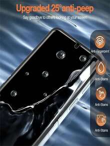 5pcs Hydrogel Privacy Screen Protector, Compatible With Samsung Galaxy Z Flip 8/7/SE/Z Flip 6/Z Flip 5/Z Flip 4/Z Flip 3, Anti-Peeping Soft TPU Screen Protector (Non-Tempered Glass) (Supports Face Unlock) - 5 Pieces - View 9