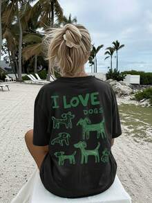 Women T-Shirts - 黑色 - 查看 3