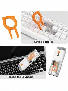 Kit Pembersih 10-in-1, Kit Pembersih untuk AirPods, Termasuk Semprotan Pembersih Layar, Kain Pembersih Lembut, Sikat Tersembunyi, Alat Pelepas Tombol, Memory Stick yang Dapat Dilepas, Kepala Pembersih, Dudukan Ponsel, Sikat Kepadatan, Kit Pembersih Keyboard Laptop, Alat Pembersih Layar Produk Elektronik 10-in-1, Sikat Pembersih Multifungsi Lensa Kamera/Ponsel - Gaya A - View 8