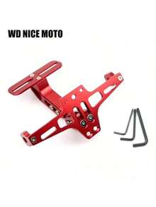 WD NICE MOTO Motorcycle License Plate Holder Mudguard CNC Aluminum Alloy Universal Motorcycle Rear Mudguard Mudguard Eliminator Kit Motorcycle License Plate Holder Motorcycle Accessories - A - View 8