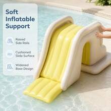 Accesorios Inflables para Piscina Tobogán Grande Antivuelco, Adecuado para Piscinas de Múltiples Tamaños - A - Ver 2
