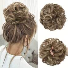 This Elegant Hair Scrunchie Is Perfect For Women, Helping You Easily Create A Fluffy, Messy Donut Bun, And Is Super Convenient To Wear - Multicolor - View 12