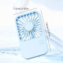 Nuevo ventilador portátil, ventilador de bolsillo mini recargable de escritorio, ventilador pequeño de mano con soporte, funcionamiento silencioso, recargable, ideal para regalar, regalo perfecto para estudiantes y parejas, para camping al aire libre y viajes por carretera - Multicolor - Ver 4