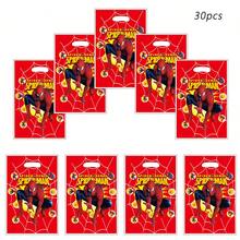 30pcs Spider Birthday Party Gift Bags, Spider Birthday Party Supplies Decorations, Spider Theme Birthday Party Decorations - Cartoon - View 7