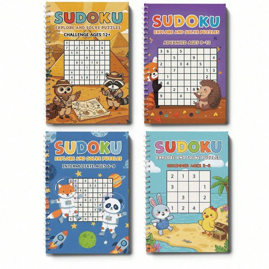 Sudoku Explorer Puzzle Book Series – Beginner To Challenge Levels, Fun Logic Grid Games To Boost Focus, Critical Thinking And Calm Brain Training, Great Gift For Holidays & Classroom Rewards - Sudoku Book - View 1