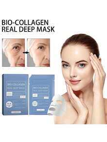 POUQUR 1/2/3/5/10/15/20pcs Simple Elastic Ear-Hook V-Face Lifting Bandage Gel Mask, Jawline Lifting Patch, Moisturizing Gel Ear-Hook Mask, Reusable, Perfect For Daily Wear, Home Sleep And Relaxation - Blue - View 4