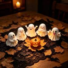 1 Set Of 5 Halloween Ghost Figurines, Holiday Atmosphere Decoration - View 2
