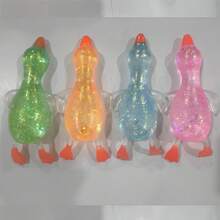 1件裝亮片鴨子紓壓玩具：柔軟透明閃亮捏捏玩具，可愛動物感官指尖玩具，適合成人與收藏家，母親節禮物 [隨機款式發貨] - 彩色 - 查看 6