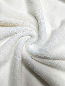Women's Soft Absorbent Embroidered Large 90*180cm Bath Towel/25*65cm Bath Cap - White - View 3