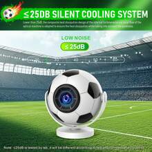Salange HY300F 便攜式足球投影機：超短焦、720p、8K、Wi-Fi 6、Android 14、藍牙 5.4 – 適合運動迷的戶外電影院 - 查看 11