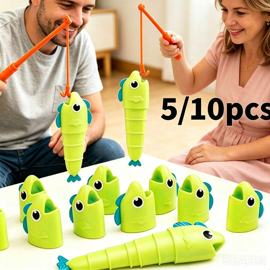 Outdoor Backyard Game, Fishing Battle And Fishing Master Telescopic Set | Interactive Tabletop Board Game | Game Room And Backyard | Party And Family Gathering Game | Suitable For Adults, Singles Party, Holiday Gifts