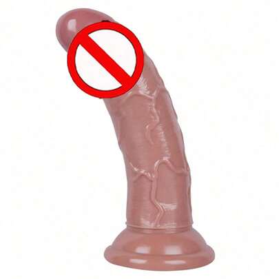 Mini Penis Body - Material Lifelike Huge Penis With Strong Suction Cup For Hands-Free Play, With Curved Shaft Adult Sex Toys For Women