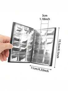 1pc 120-Pocket Coin Collection Album, PU Leather Cover With PVC Transparent Inner Pages, Dust-Proof, Moisture-Proof, Anti-Oxidation, Effectively Protects Ancient Coins And Commemorative Coins, Portable Transparent Inner Page Coin Storage Book, Lightweight And Easy To Organize, Suitable For Coin Collectors To Store And Preserve, Can Be Used As Daily Gift, Commemorative Gift, Christmas Gift, Birthday Gift, Memorial Gift, Collection Gift, Holiday Gift - Multicolor - View 3