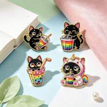 Lapel Enamel Brooch Badge, Suitable For Backpacks, Bags, Cool Decoration, Gift For Friends - Multicolor - View 3