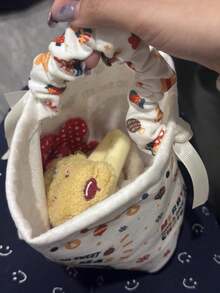 Bolsas de regalo de Navidad con dibujos animados lindos, caja de regalo de manzana de Nochebuena, caja de embalaje de manzana de Navidad, bolsa de regalo de caramelos, bolsas decorativas de Navidad, bolsas de cordón para vacaciones, Navidad - Multicolor - Ver 6