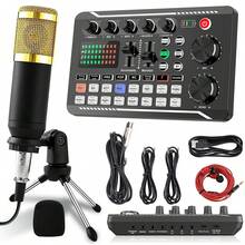 Professional Wireless Microphone Audio Interface, Portable All-In-One Podcast Device With Built-In Microphone Preamp, USB Charging, And Wireless Design, Suitable For Recording, Live Streaming, DJing, And Smartphones - Black - View 21