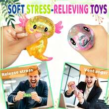 1pc Maltose Ice Cube/Salamander Squishy Toy - Finger Stress Relief Squeeze - Anxiety Relief Tool - Relaxing Party Gift - 2026 New Style - Gift For Friends - Collectible Gift - Holiday Gift - Birthday Gift - Thoughtful Gift - NNL44 - View 10