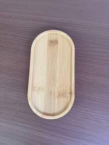 5Pcs Multi-Scene Multi-Functional Bamboo Oval Coasters, Multi-Use Bathroom Decor Tray, Aromatherapy & Jewelry Storage Dish, Table Decor For Christmas Thanksgiving Holiday Party, Non-Food Contact - Champagne - View 12