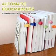 1pc Reading Bookmark | Automatic Page-Turning Tracking Function | Innovative Soft Silicone Portable Fashion Minimalist Multi-Functional Bookmark Clip, Can Be Used As Backpack, Item Transport Tool, Suitable For Versatile, Travel, Office Supplies - Multicolor - View 4