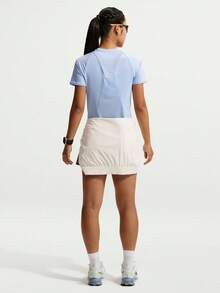Nike Women's AS W NK SWIFT DF SS TOP Short Sleeve Knit Collarless T-Shirt THM9699-468 - Blue - View 5