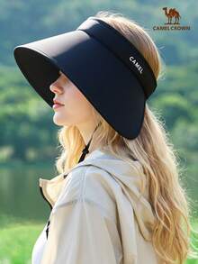 CAMEL CROWN Topi Pelindung Matahari untuk Olahraga, Perlindungan UV Musim Panas, Topi Matahari untuk Lari di Luar Ruangan - Hitam - View 2