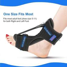 1PC Plantar Fasciitis Night Splint, Adjustable Drop Foot Brace, Nighttime Dorsiflexion Support Heel Pain, Achilles Tendonitis & Ankle Discomfort Relief - 1 Package - View 2
